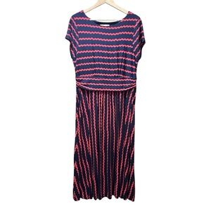 EUC Boden Pink and Blue Maxi Dress